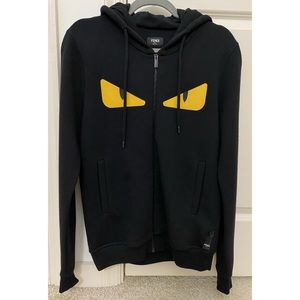 FENDI • Bug Eye Zipper Hoodie